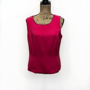 VTG Studio I Classic Business Tank Black‎ And Fuschia Size 14